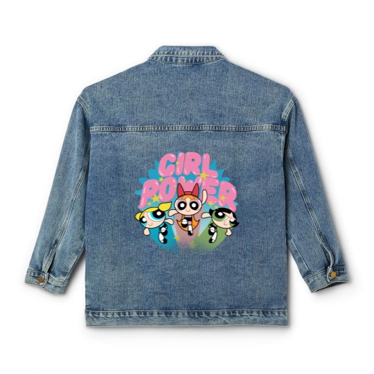 Discover Powerpuff Girls Classic Women's Denim Jackets, Girl Power Classic Women's Denim Jackets