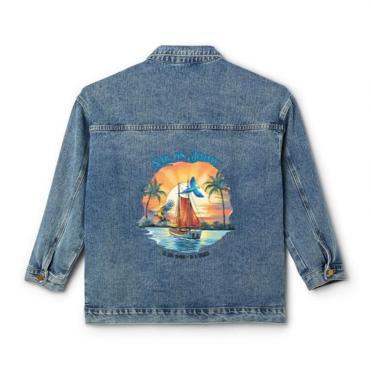 Discover Jimmy Buffett Memorial Classic Women's Denim Jackets, Jimmy Buffett Quote Classic Women's Denim Jackets, Rock Music Classic Women's Denim Jackets