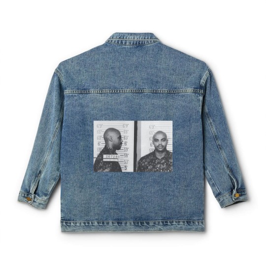 Discover Charles Barkley Mugshot Classic Women's Denim Jackets, Charles Barkley Classic Women's Denim Jackets