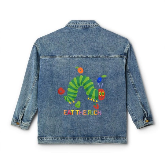 Discover Eat The Rich The Very Hungry Caterpilla Classic Women's Denim Jackets, Very Hungry