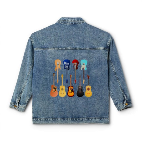Discover Guitar T- Classic Women's Denim Jackets Many guitars T- Classic Women's Denim Jackets Classic Women's Denim Jackets