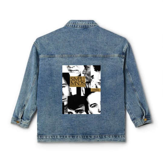 Discover Simple Minds - Once Upon A Time European Tour 1986 Classic Women's Denim Jackets