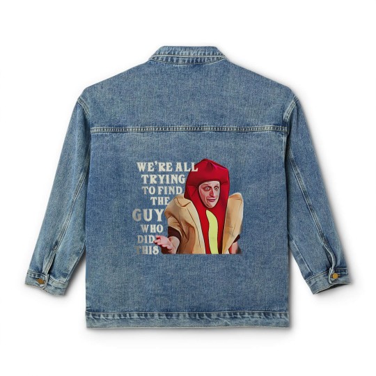 Discover I Think You Should Leave Tim Robinson Hot Dog Classic Women's Denim Jackets, ITYSL Hot Dog Suit Classic Women's Denim Jackets