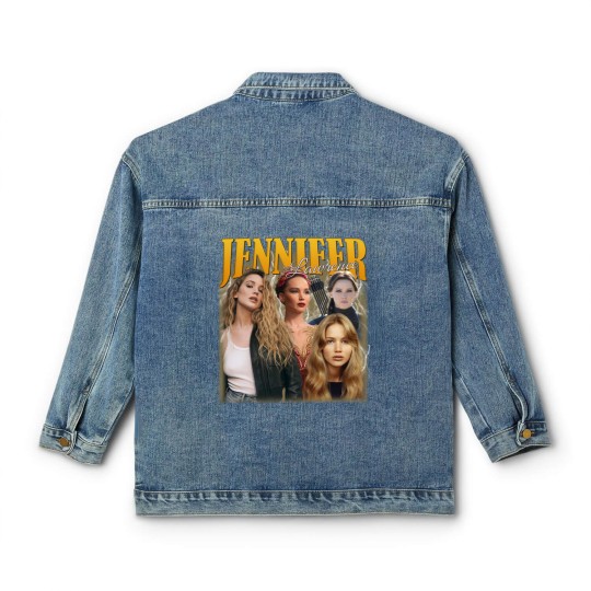Discover Jennifer Lawrence Classic Women's Denim Jackets, Jennifer Lawrence Fan, Jennifer Lawrence Vintage Classic Women's Denim Jackets