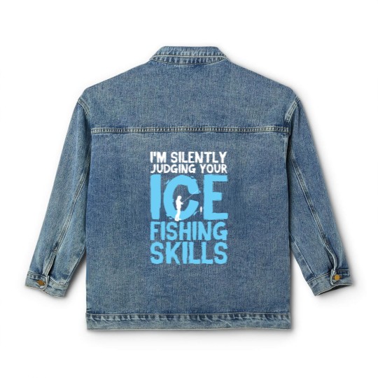 Discover Ice Fishing - Ice Fishing Gift - Classic Women's Denim Jackets