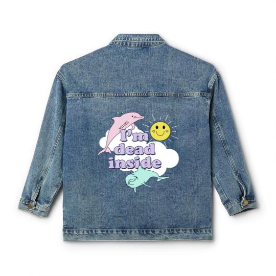 Discover Im Dead Inside Classic - Im Dead Inside Classic - Classic Women's Denim Jackets