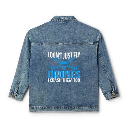 Discover drone Design for rc pilot | drones Classic Women's Denim Jackets