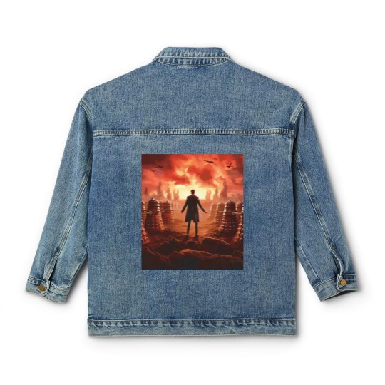 Discover Doctor Who 60th Anniversary Dalek Invasion Classic Women's Denim Jackets
