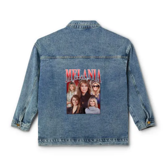 Discover Melania Trump Bootleg Vintage Classic Women's Denim Jackets, Melania Trump Classic Women's Denim Jackets