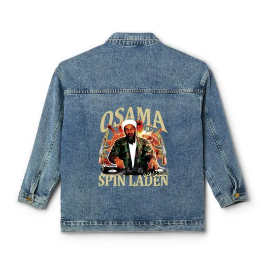 Discover Osama Spin Laden 90s style vintage raptee Classic Women's Denim Jackets