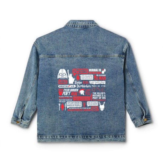 Discover Movie Spoilers Funny Classic Women's Denim Jackets, Men's Women's Sizes (wtb-094)