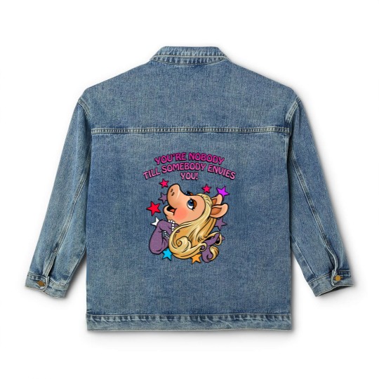 Discover Miss Puppet Character Piggy  Love You Classic Women's Denim Jackets