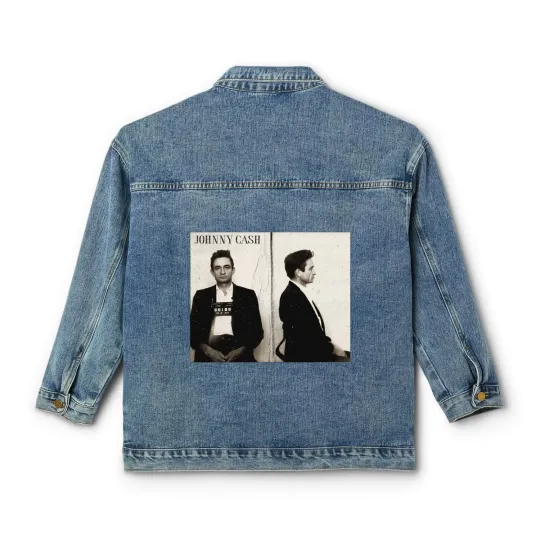 Discover Johnny Cash Mugshot Country Rock Classic Women's Denim Jackets. Johnny Cash