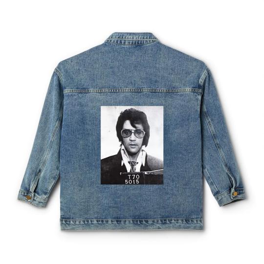 Discover Elvis Presley mugshot - Elvis Presley - Classic Women's Denim Jackets