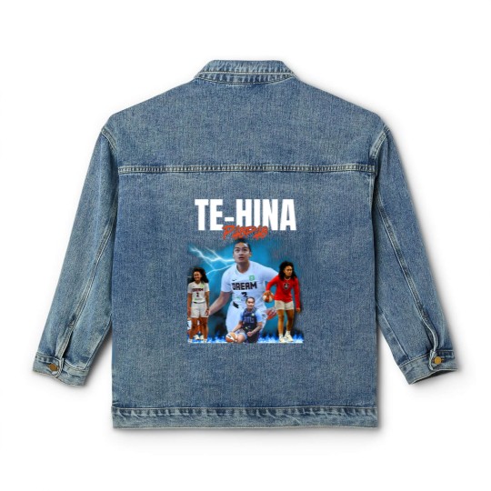 Discover Te-Hina Paopao Graphic Basketball Classic Women's Denim Jackets, Unisex Sports Classic Women's Denim Jackets