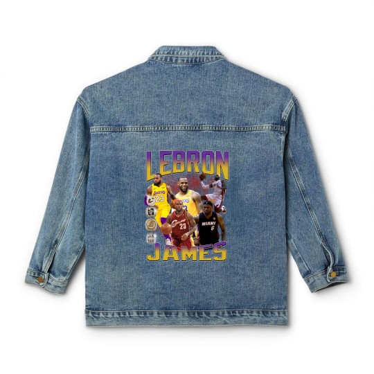 Discover Basketball Legend LeBron James Classic Women's Denim Jackets