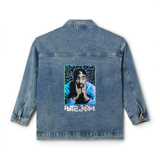 Discover Tupac Shakur Poetic Justice Black Classic Women's Denim Jackets - NWT