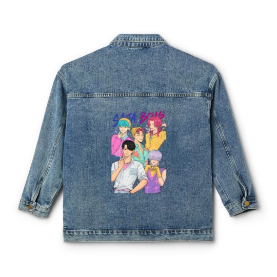 Discover Saja Boy Unisex 2025 Multicolor Classic Women's Denim Jackets