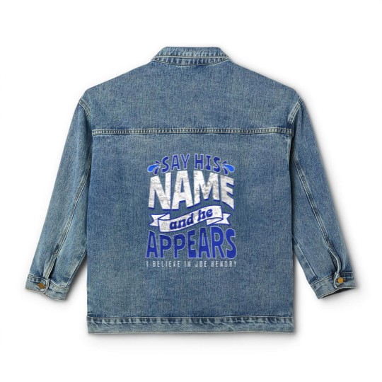 Discover Joe Hendry Say His Name Classic Women's Denim Jackets - Funny Wrestling Graphic Inspired by Joe Hendry for Fans