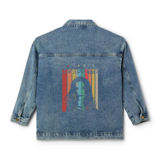 Discover 90S Vintage Alanis Morissette The Triple Moon Tour Classic Women's Denim Jackets