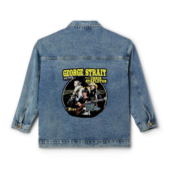 Discover Chris Stapleton King of Country Tour Stadium 2025 Classic Women's Denim Jackets S