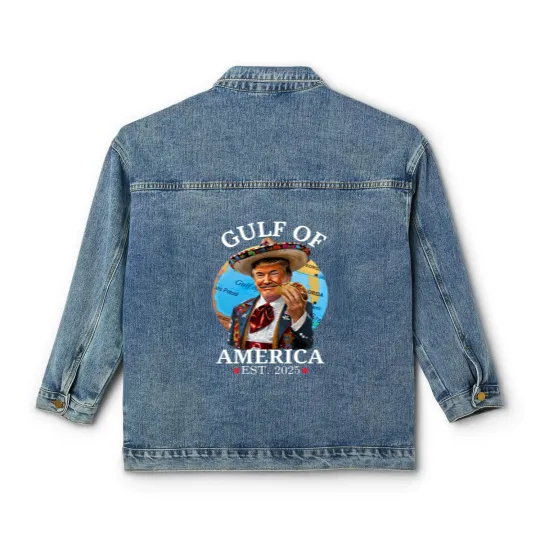 Discover Gulf of America Classic Women's Denim Jackets, Gulf Coast Classic Women's Denim Jackets, Gulf of America 2025 Classic Women's Denim Jackets, Cruise Classic Women's Denim Jackets, Patriotic Classic Women's Denim Jackets, America Classic Women's Denim Jackets, Gulf Coast Classic Women's Denim Jackets