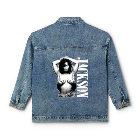 Discover Janet Jackson Concert Tour Classic Women's Denim Jackets, Vintage Janet Jackson Classic Women's Denim Jackets