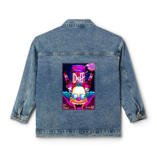 Discover Krusty the Clown Classic Women's Denim Jackets, Duff Beer Classic Women's Denim Jackets Classic Women's Denim Jackets, Simpson Classic Women's Denim Jackets