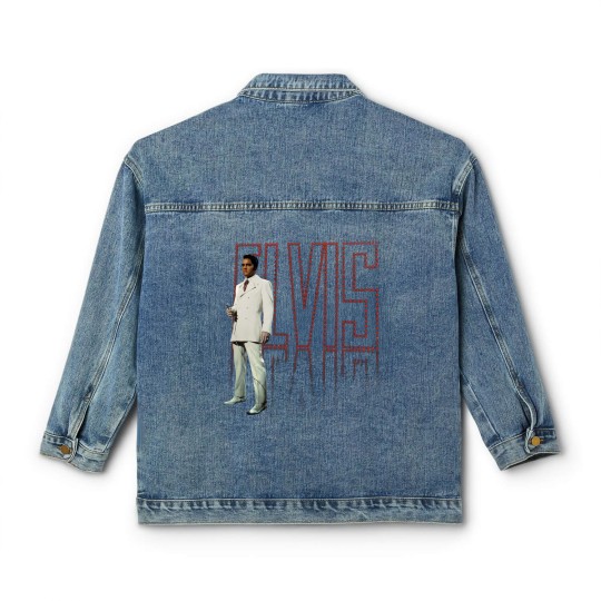 Discover Elvis Presley - White Suit Adult Classic Women's Denim Jackets
