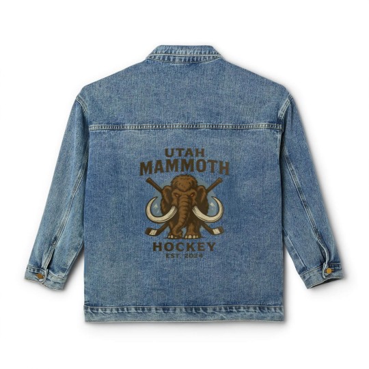 Discover Utah Mammoth Hockey Classic Women's Denim Jackets, Utah Mammoth Classic Women's Denim Jackets, Unisex Sports Classic Women's Denim Jackets