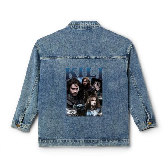Discover Limited Kili Classic Women's Denim Jackets Vintage 90s Classic Women's Denim Jackets Fili and Kili Movie Gif For Woman And Man Unisex Classic Women's Denim Jackets