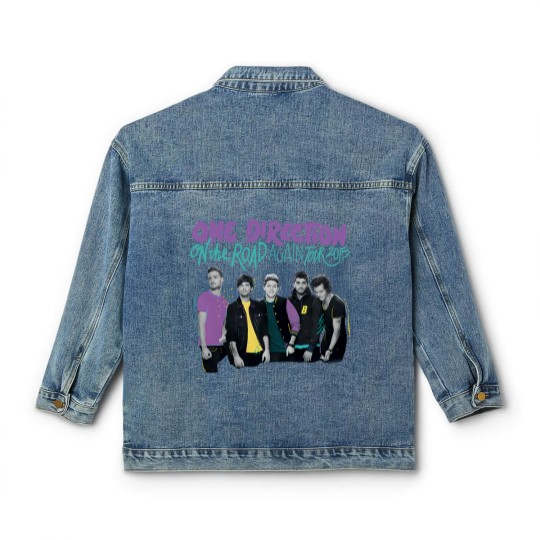 Discover One Direction On the Road Again Tour 2015 Merch Classic Women's Denim Jackets