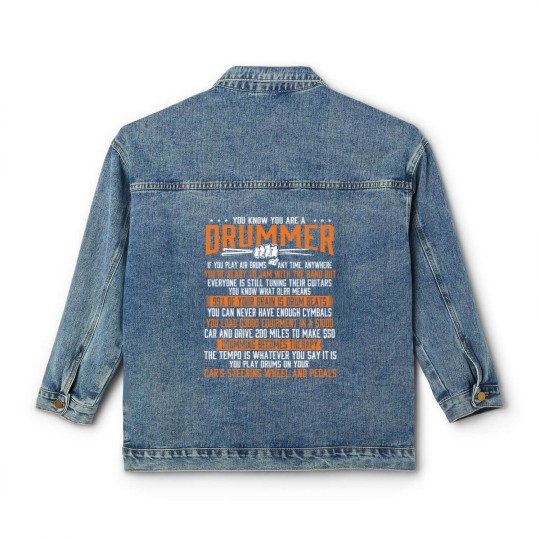 Discover You Know You Are A Drummer - Band Lover Percussion Classic Women's Denim Jackets
