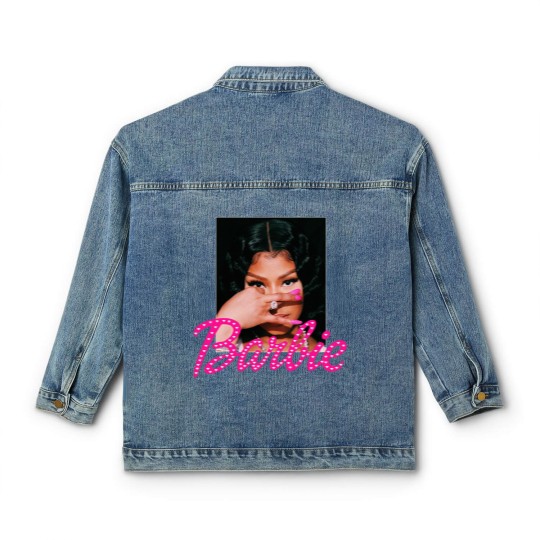 Discover Nicki Minaj Barbi Girl Classic Women's Denim Jackets| Queen of Rap Classic Women's Denim Jackets