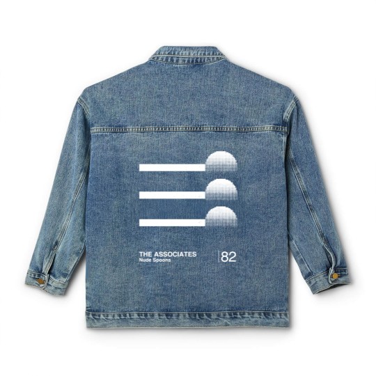 Discover The Associates / Minimalist Graphic Design Fan Artwork - The Associates - Classic Women's Denim Jackets