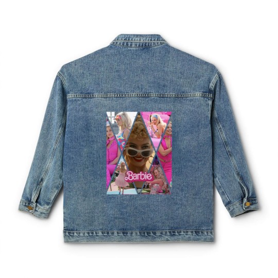 Discover Barbie Margot Robbie Classic Women's Denim Jackets, Barbie 2023 Classic Women's Denim Jackets