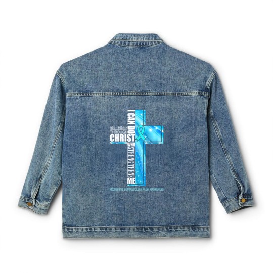 Discover Progressive Supranuclear Palsy Awareness Christian Classic Women's Denim Jackets
