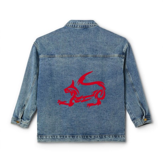 Discover Dragon Cat Classic Women's Denim Jackets