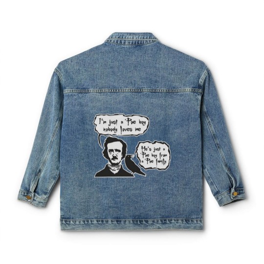 Discover BOHEMIAN POE Edgar Allan Poe RAVEN Classic Women's Denim Jackets