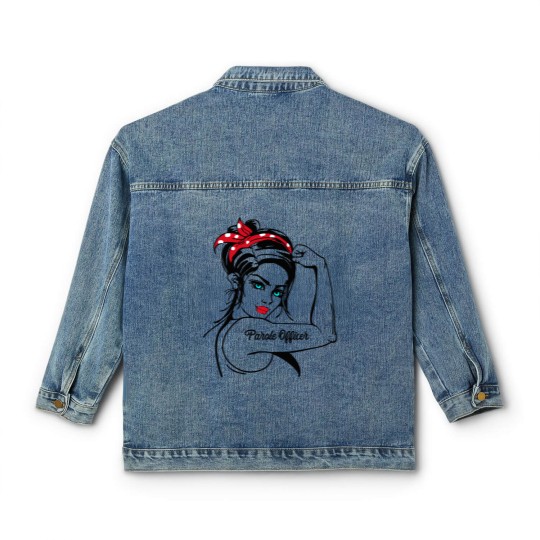 Discover 51.Parole Officer Parole Officer Rosie The Riveter Classic Women's Denim Jackets