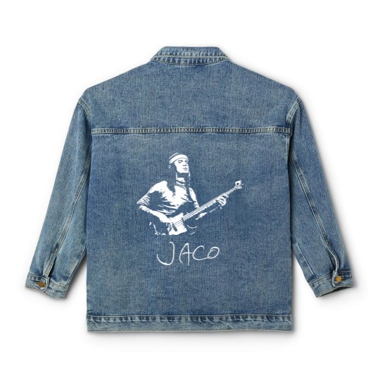 Discover Jaco Pastorius Jazz Musician Guitarist Classic Women's Denim Jackets