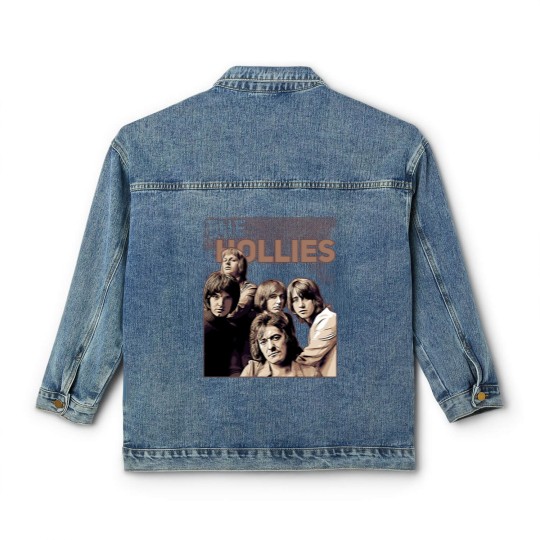 Discover The Hollies  Band Brown Vintage Classic Women's Denim Jackets