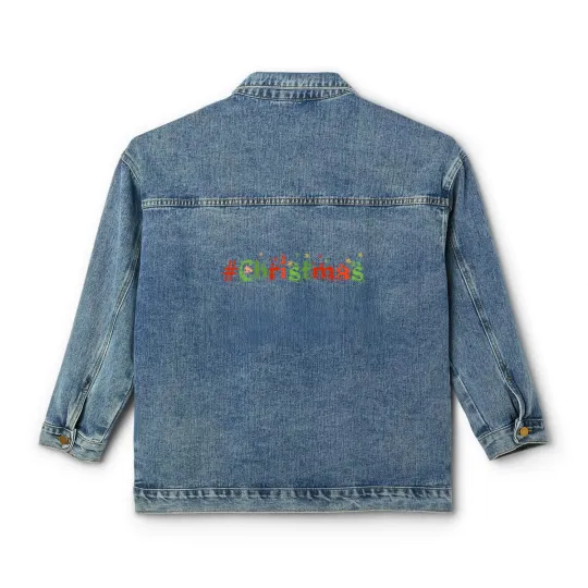 Discover Hashtag Christmas Classic Women's Denim Jackets, Christmas Classic Women's Denim Jackets Gift Classic Women's Denim Jackets