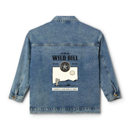 Discover Vintage Wild West Bill Poster Classic Women's Denim Jackets