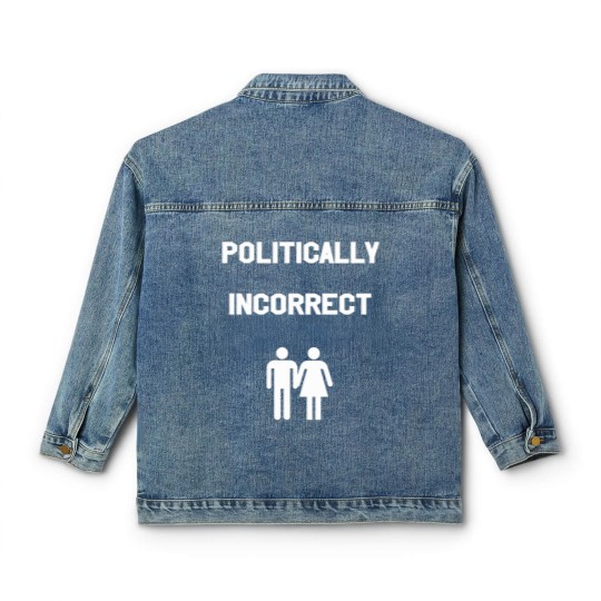 Discover political incorrect hetero couple gift idea Classic Women's Denim Jackets