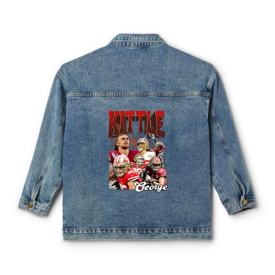 Discover Limited George Kittle Classic Women's Denim Jackets professional American Football Player