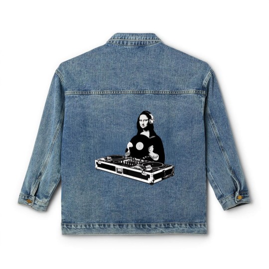 Discover Funny DJ Monalisa Classic Women's Denim Jackets
