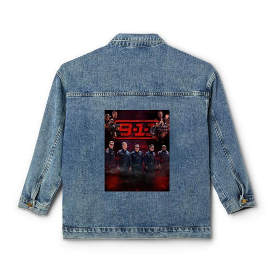 Discover 9-1-1  Cast Purple Red Haze Classic Women's Denim Jackets