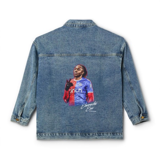 Discover Eberechi Eze Classic Women's Denim Jackets, Crystal Palace Classic Women's Denim Jackets, Soccer Classic Women's Denim Jackets