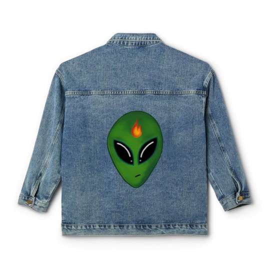 Discover Inciteful Alien Head Classic Women's Denim Jackets